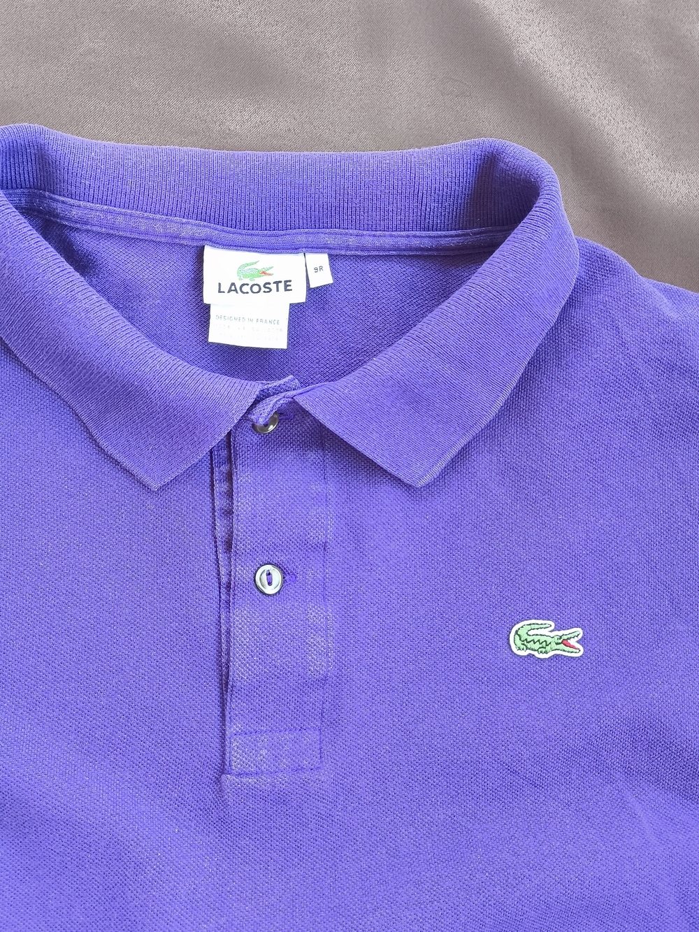 Lacoste Purple Pique Men's Polo Shirt Size 9R, 4XL Devanlay